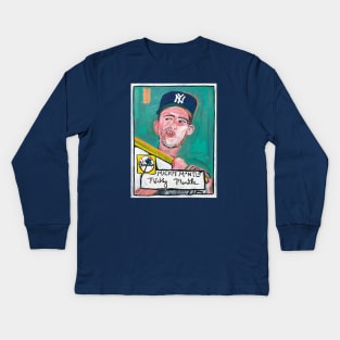 Mickey Mantle Kids Long Sleeve T-Shirt